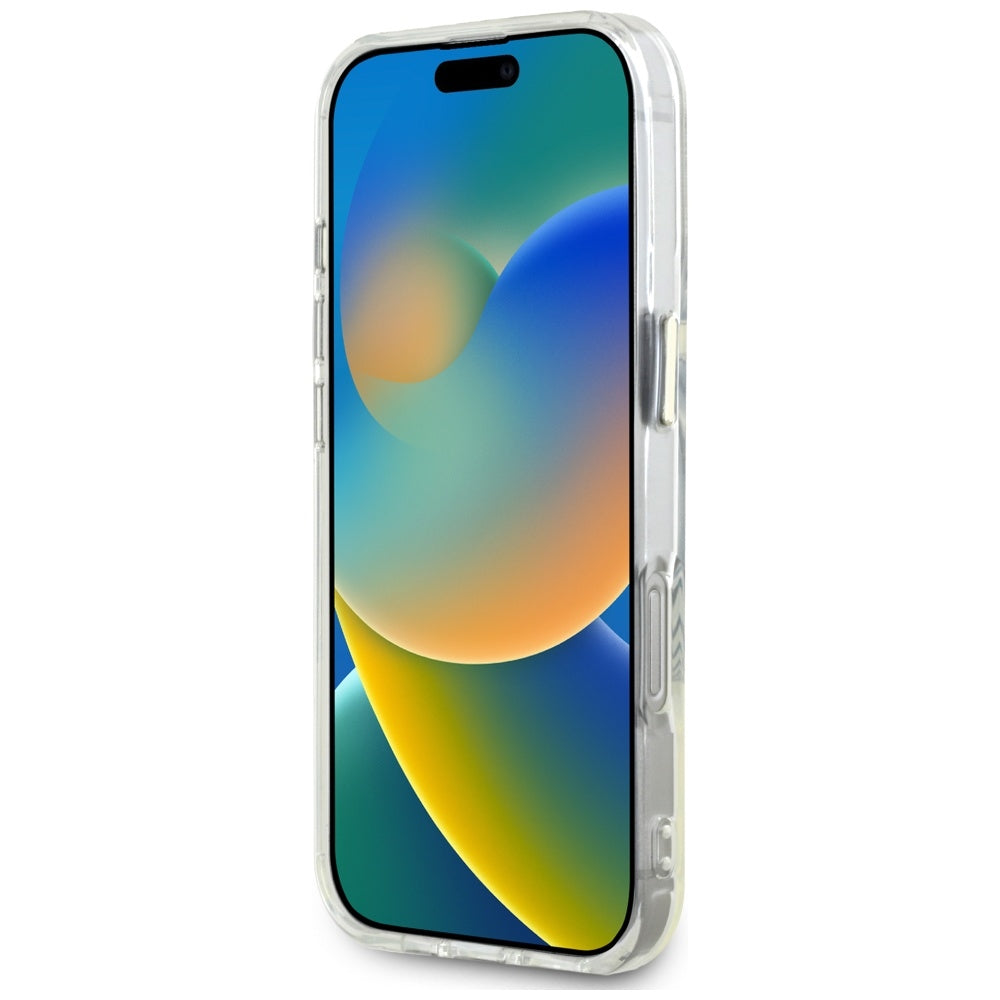 MagSafe-kotelo Apple iPhone 16 Prolle, Guess, IML Metal Colored Circle, Valkoinen