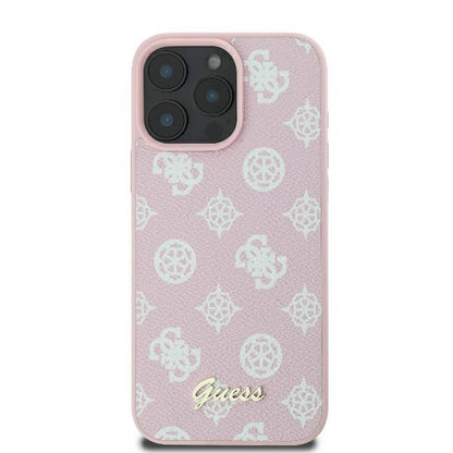MagSafe-kotelo Apple iPhone 16 Prolle, Guess, Peony Script, Pinkki