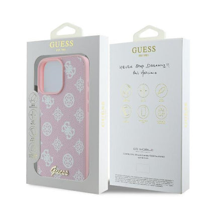 MagSafe-kotelo Apple iPhone 16 Prolle, Guess, Peony Script, Pinkki