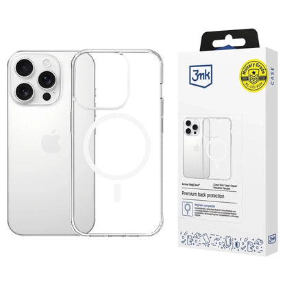 MagSafe-kuori Apple iPhone 16 Pro Maxille, 3MK, Armor MagCase, Läpinäkyvä