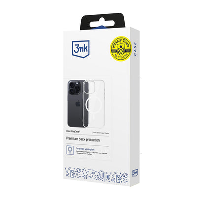 MagSafe-kuori Apple iPhone 16 Pro Maxille, 3MK, Clear MagCase, Läpinäkyvä