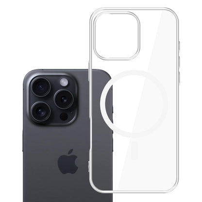 MagSafe-kuori Apple iPhone 16 Pro Maxille, 3MK, Clear MagCase, Läpinäkyvä