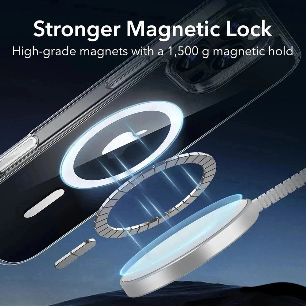 MagSafe-kotelo Apple iPhone 16 Pro Maxille, ESR, Classic Hybrid Slide, Satinoitu Musta