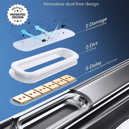 MagSafe-kotelo Apple iPhone 16 Pro Maxille, ESR, Classic Hybrid Slide, Läpinäkyvä Musta