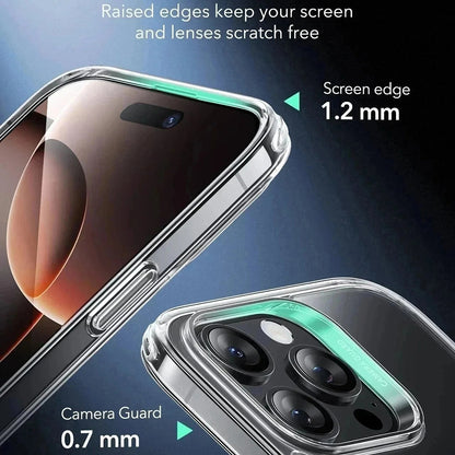 MagSafe-kotelo Apple iPhone 16 Pro Maxille, ESR, Classic Hybrid Slide, Läpinäkyvä Musta