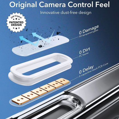 MagSafe-kotelo Apple iPhone 16 Pro Max:lle, ESR, Classic Hybrid Slide, Läpinäkyvä
