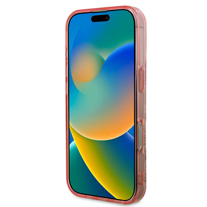 MagSafe-kotelo Apple iPhone 16 Pro Maxille, Guess, IML Flower & Tonal Circle, Pinkki