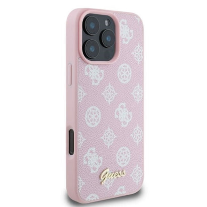 MagSafe-kotelo Apple iPhone 16 Pro Max:lle, Guess, Peony Script, Pinkki