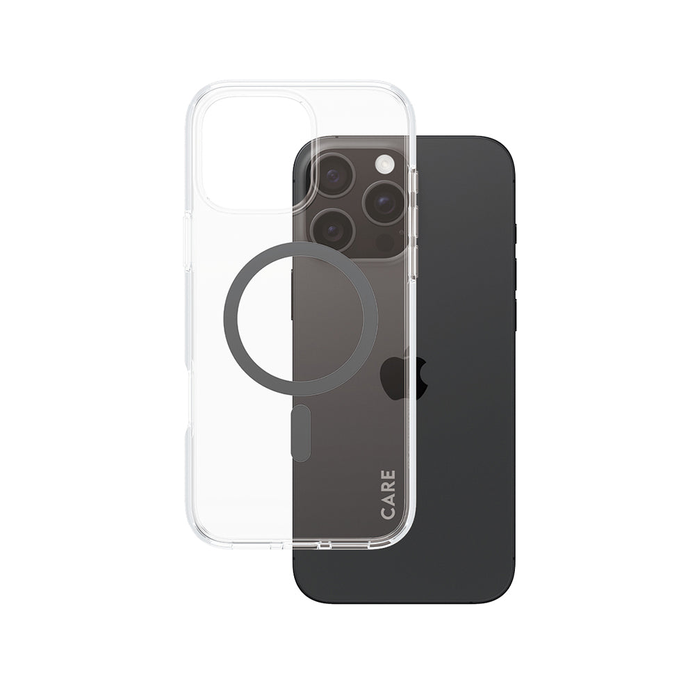 MagSafe-kotelo Apple iPhone 16 Pro Maxille, PanzerGlass, Care Urban Combat, Musta Läpinäkyvä