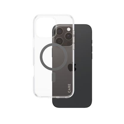 MagSafe-kotelo Apple iPhone 16 Pro Maxille, PanzerGlass, Care Urban Combat, Musta Läpinäkyvä