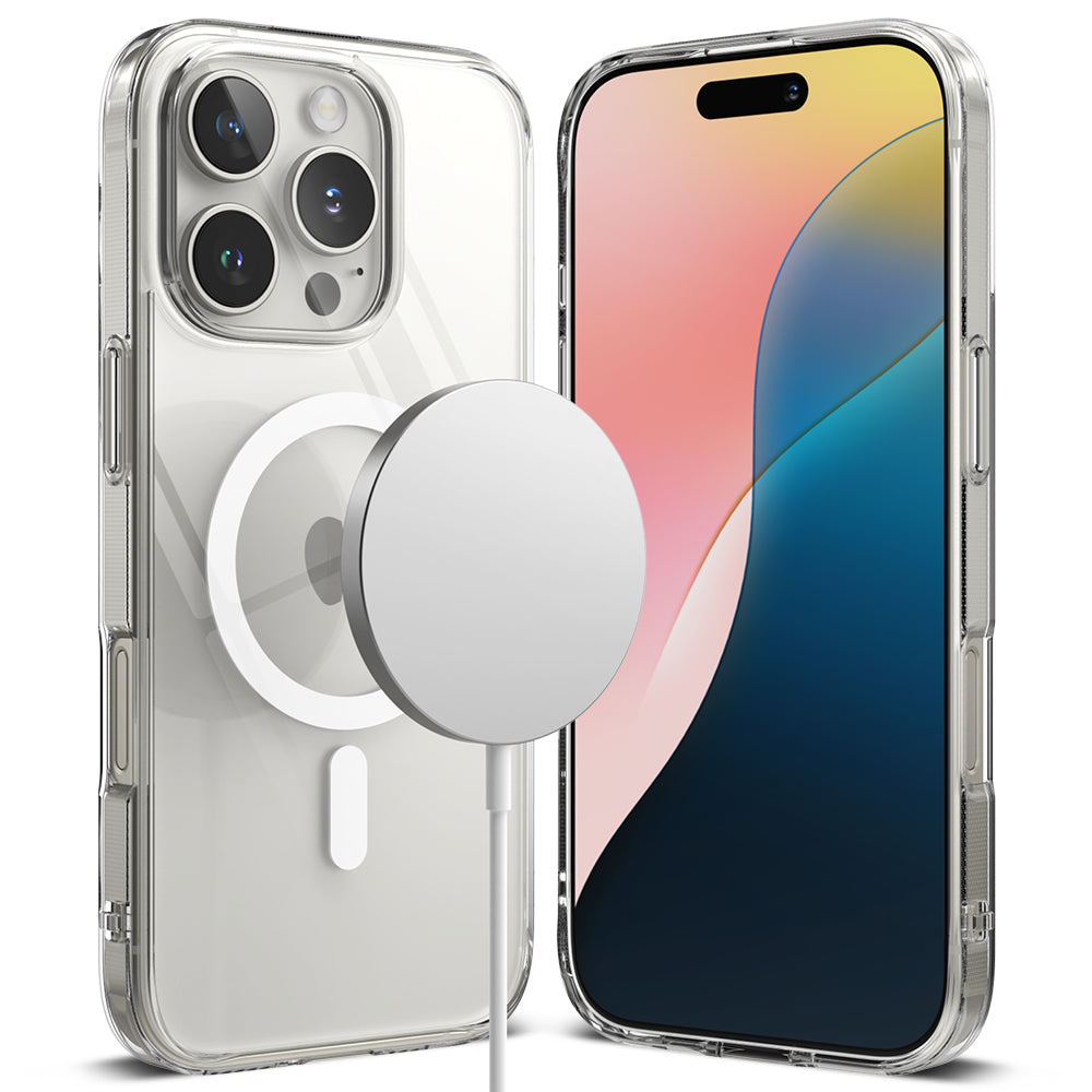 MagSafe-kuori Apple iPhone 16 Pro Maxille, Ringke, Fusion, Läpinäkyvä