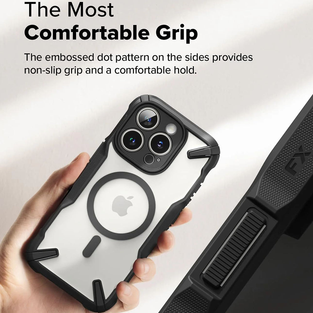 MagSafe-kotelo Apple iPhone 16 Pro Maxille, Ringke, Fusion X, Musta