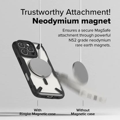 MagSafe-kotelo Apple iPhone 16 Pro Maxille, Ringke, Fusion X, Musta
