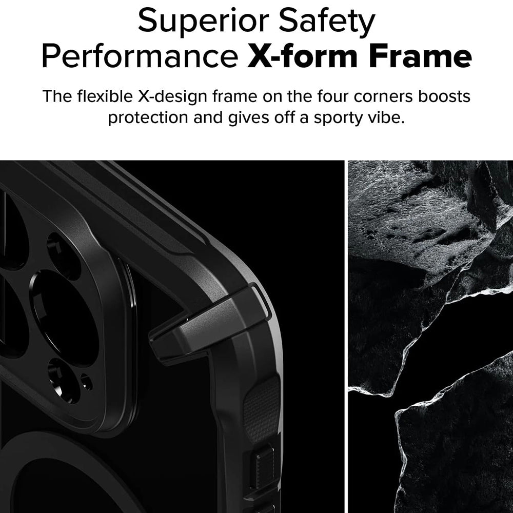 MagSafe-kotelo Apple iPhone 16 Pro Maxille, Ringke, Fusion X, Musta