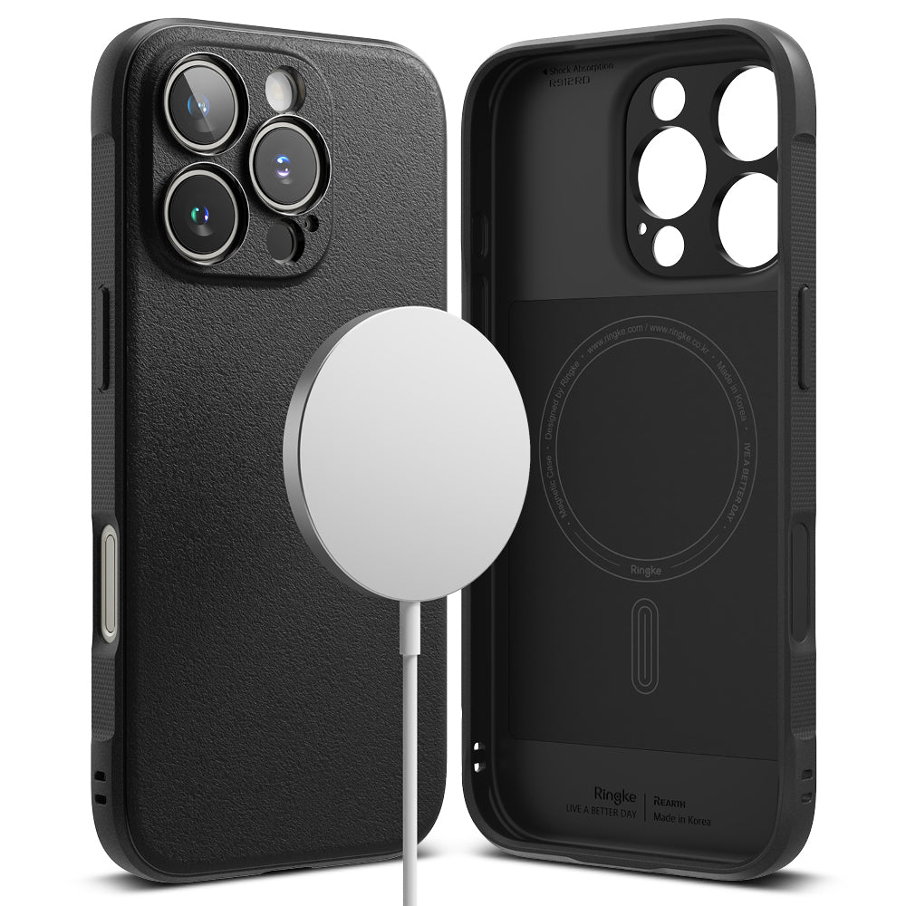 MagSafe-kuori Apple iPhone 16 Pro Maxille, Ringke, Onyx, Musta