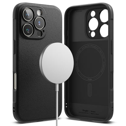 MagSafe-kuori Apple iPhone 16 Pro Maxille, Ringke, Onyx, Musta