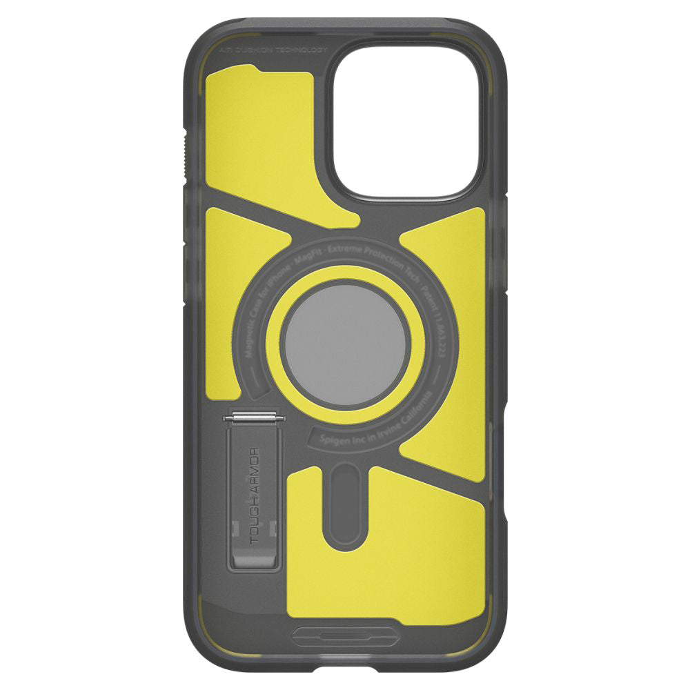 MagSafe-kotelo Apple iPhone 16 Pro Maxille, Spigen, Tough Armor, Satinoitu Musta ACS09070