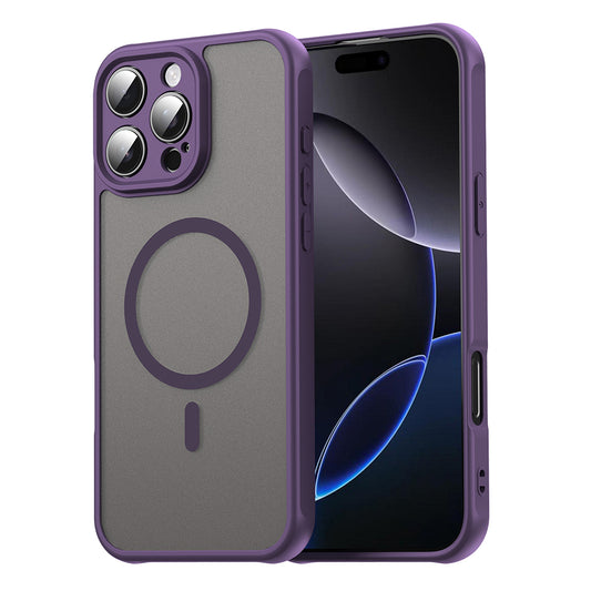 MagSafe-kuori Apple iPhone 16 Pro Maxille, Techsuit, HaloFrost II, Violetti