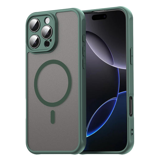 MagSafe-kuori Apple iPhone 16 Pro Maxille, Techsuit, HaloFrost II, Vihreä