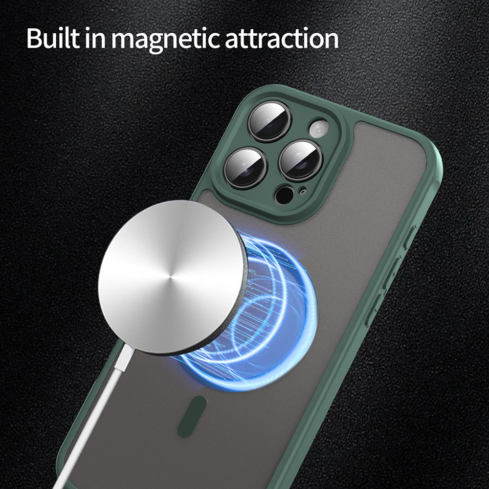 MagSafe-kuori Apple iPhone 16 Pro Maxille, Techsuit, HaloFrost II, Vihreä