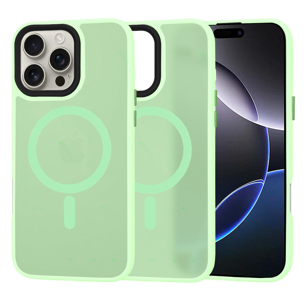 MagSafe-kuori Apple iPhone 16 Pro Maxille, Techsuit, HaloFrost, Vaaleanvihreä