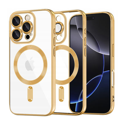 MagSafe-kuori Apple iPhone 16 Pro Maxille, Techsuit, Luxury Crystal, Kultainen