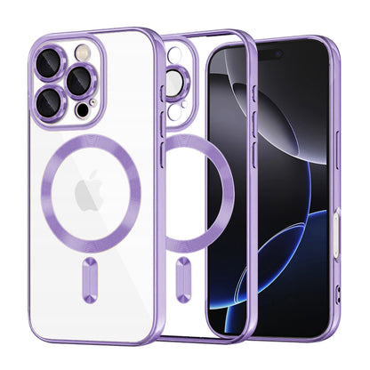 MagSafe-kuori Apple iPhone 16 Pro Maxille, Techsuit, Luxury Crystal, Vaaleanvioletti