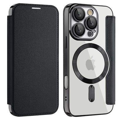 MagSafe-kuori Apple iPhone 16 Pro Maxille, Techsuit, SmartMag Book, Musta