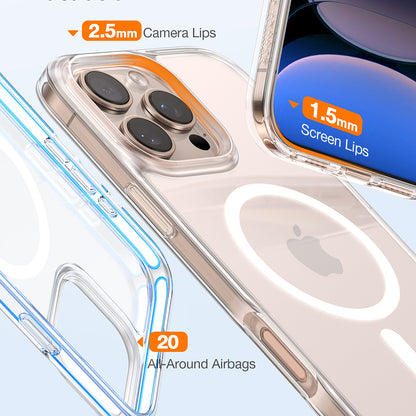MagSafe-kuori Apple iPhone 16 Pro Maxille, Torras, Diamond, läpinäkyvä