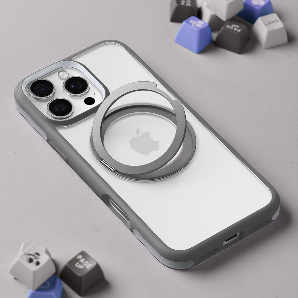 MagSafe-kotelo Apple iPhone 16 Pro Maxille, Torras, Ostand R Fusion, Musta