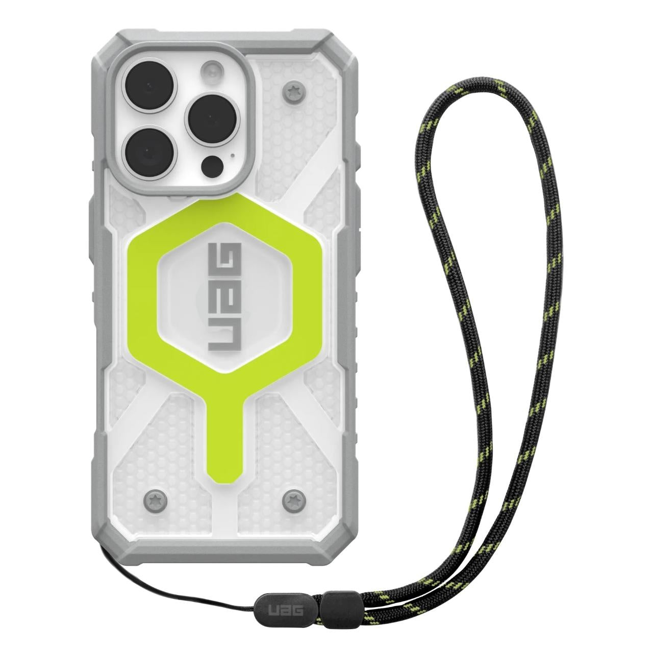 MagSafe-kuori Apple iPhone 16 Pro Maxille, Urban Armor Gear, Pathfinder Clear nauhalla, Vihreä