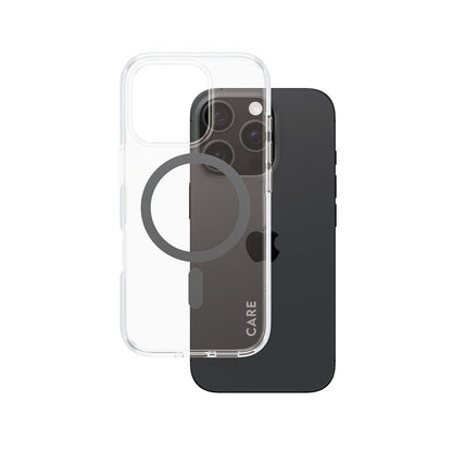 MagSafe-kotelo Apple iPhone 16 Prolle, PanzerGlass, Care Urban Combat, Musta Läpinäkyvä