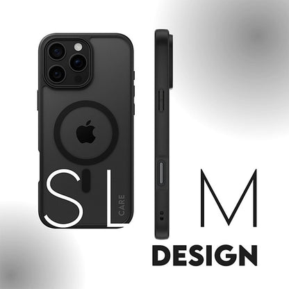 MagSafe Case for Apple iPhone 16 Pro, PanzerGlass, Frame, Black Transparent