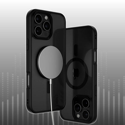 MagSafe Case for Apple iPhone 16 Pro, PanzerGlass, Frame, Black Transparent