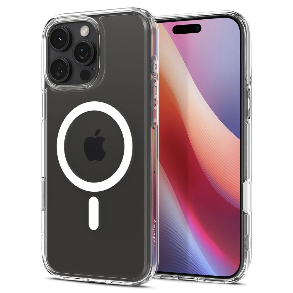 MagSafe-kuori Apple iPhone 16 Pro:lle, Spigen, Ultra Hybrid T, Valkoinen ACS08512