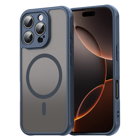 MagSafe-kuori Apple iPhone 16 Pro:lle, Techsuit, HaloFrost II, Laivastonsininen