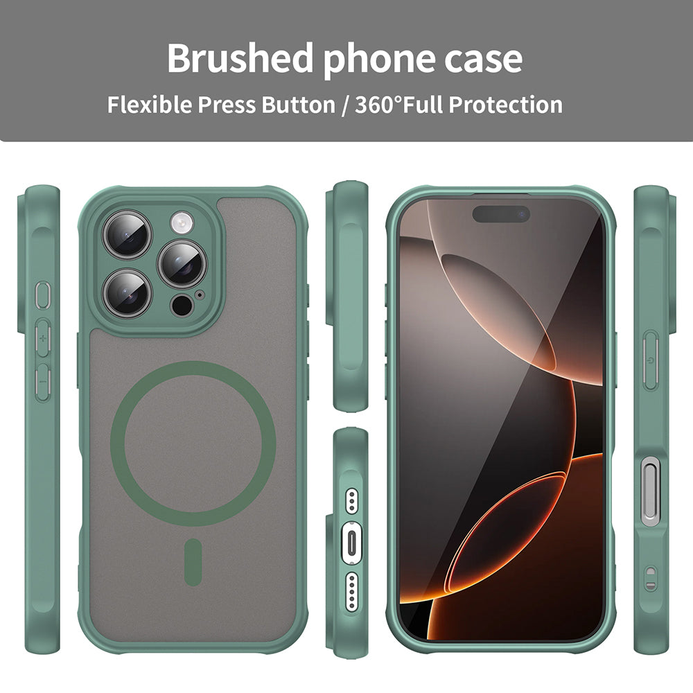 MagSafe-kuori Apple iPhone 16 Pro:lle, Techsuit, HaloFrost II, Vihreä