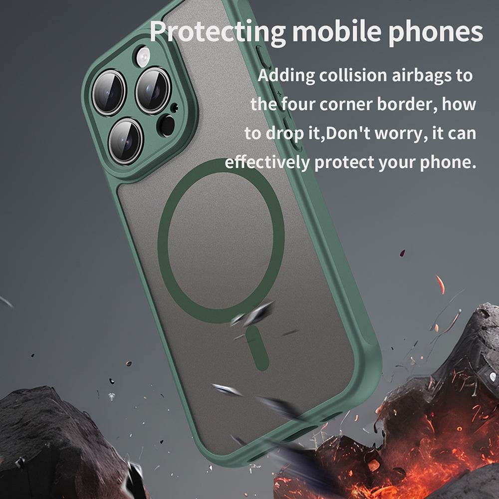 MagSafe-kuori Apple iPhone 16 Pro:lle, Techsuit, HaloFrost II, Vihreä