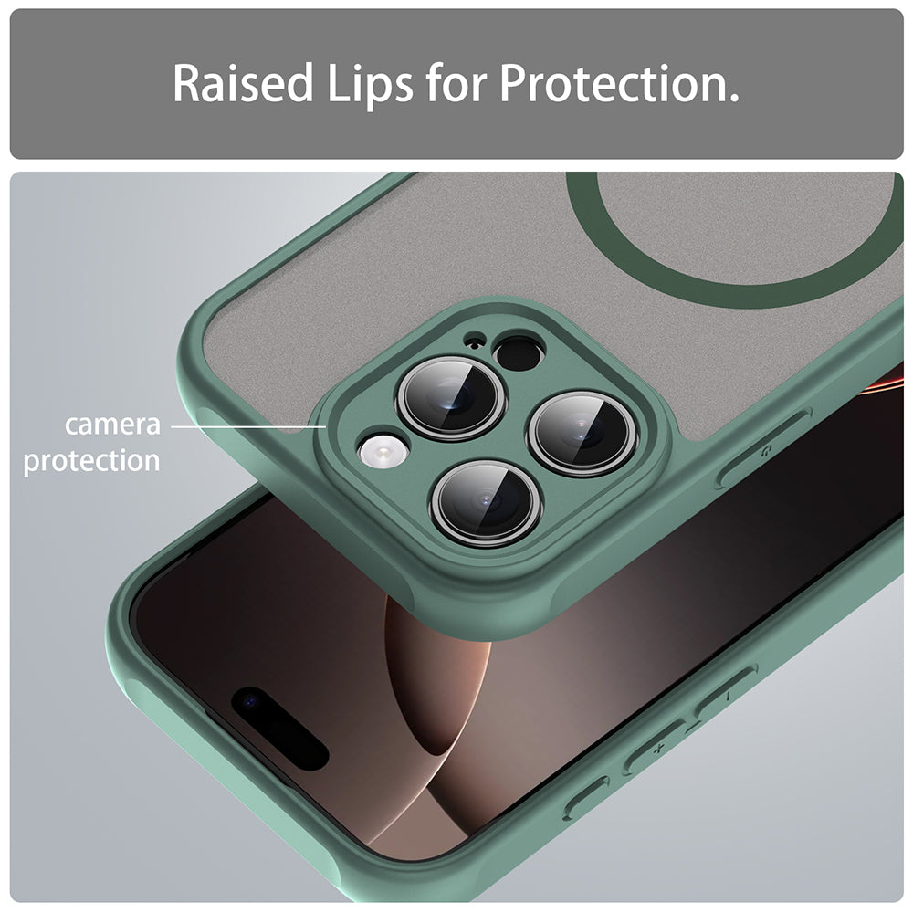 MagSafe-kuori Apple iPhone 16 Pro:lle, Techsuit, HaloFrost II, Vihreä