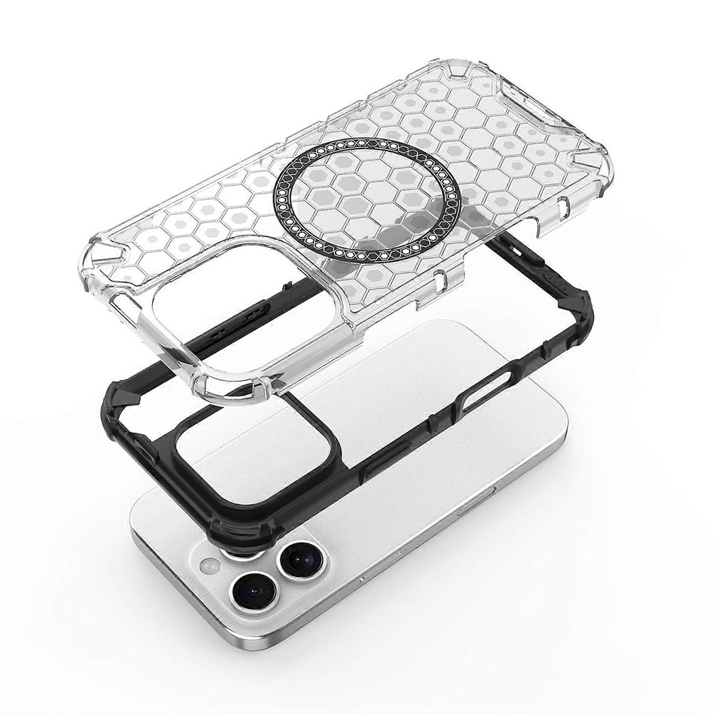 MagSafe-kuori Apple iPhone 16 Pro:lle, Techsuit, HoneyComb Shield, Valkoinen