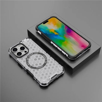 MagSafe-kuori Apple iPhone 16 Pro:lle, Techsuit, HoneyComb Shield, Valkoinen
