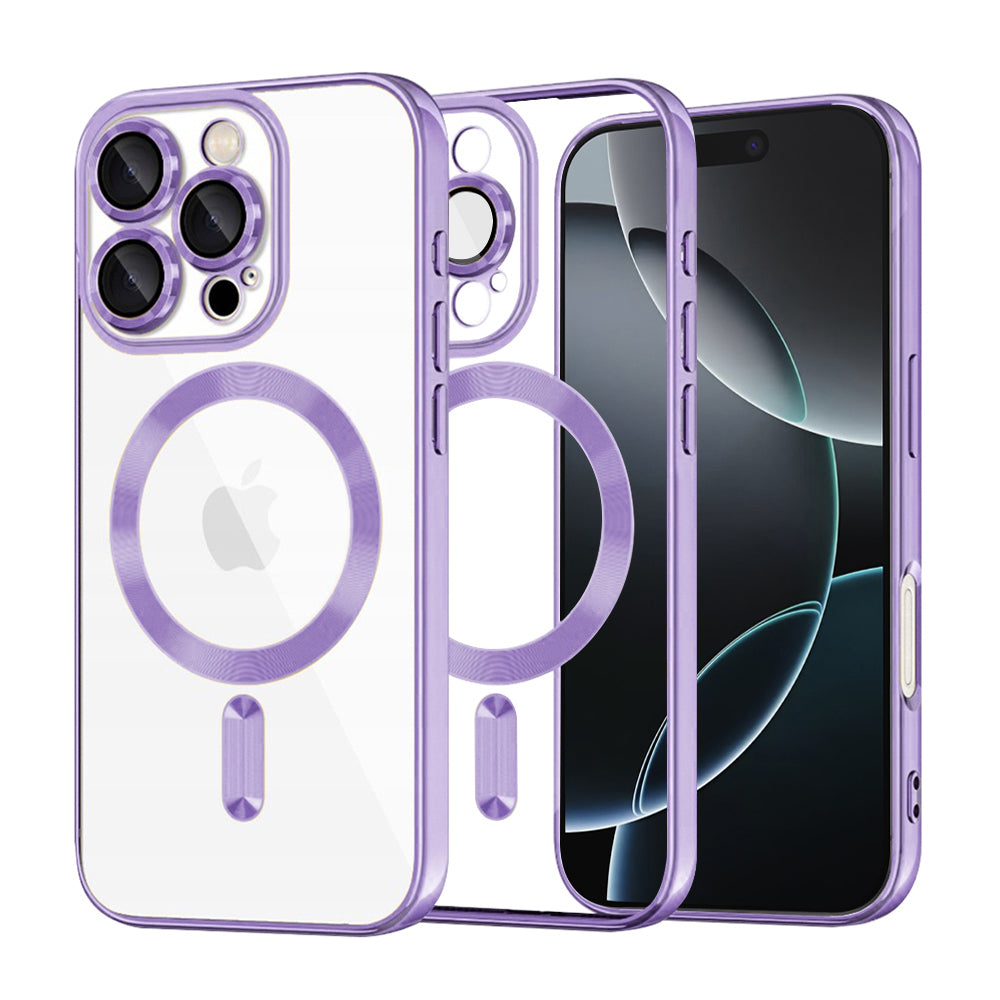 MagSafe-kuori Apple iPhone 16 Pro:lle, Techsuit, Luxury Crystal, Vaaleanvioletti