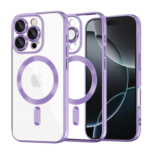 MagSafe-kuori Apple iPhone 16 Pro:lle, Techsuit, Luxury Crystal, Vaaleanvioletti