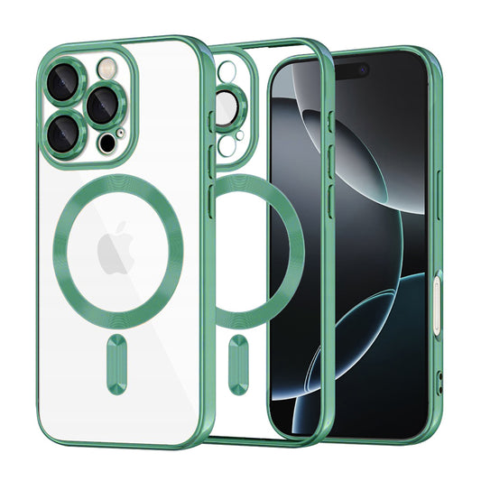 MagSafe-kuori Apple iPhone 16 Pro:lle, Techsuit, Luxury Crystal, Vaaleanvihreä