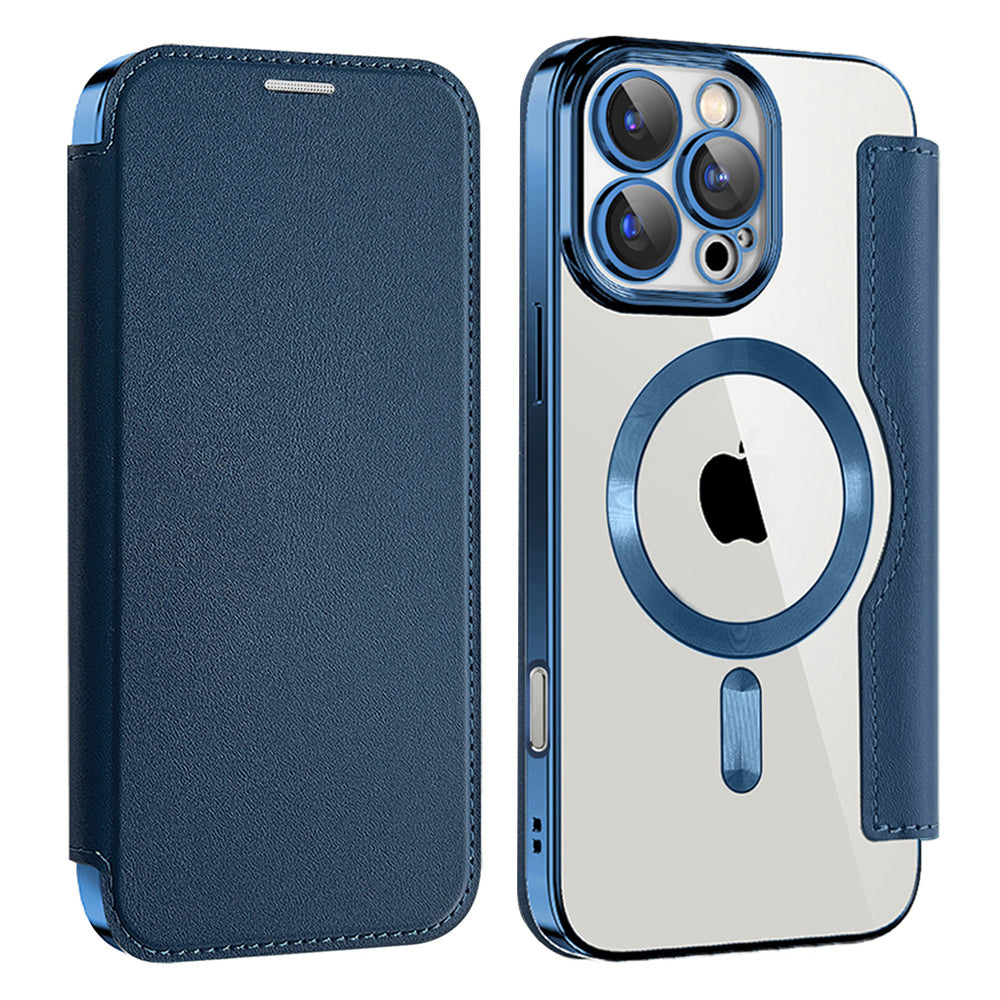 MagSafe-kuori Apple iPhone 16 Pro:lle, Techsuit, SmartMag Book, Sininen