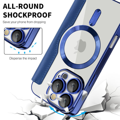 MagSafe-kuori Apple iPhone 16 Pro:lle, Techsuit, SmartMag Book, Sininen