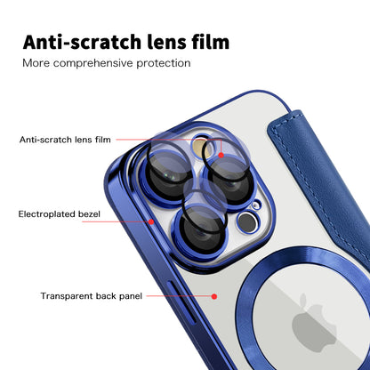 MagSafe-kuori Apple iPhone 16 Pro:lle, Techsuit, SmartMag Book, Sininen