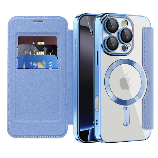 MagSafe-kuori Apple iPhone 16 Pro:lle, Techsuit, SmartMag Book, Sininen