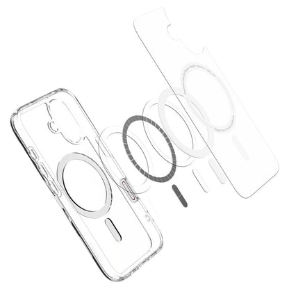 MagSafe-kotelo Apple iPhone 16:lle, Spigen, Ultra Hybrid T, Valkoinen ACS09073