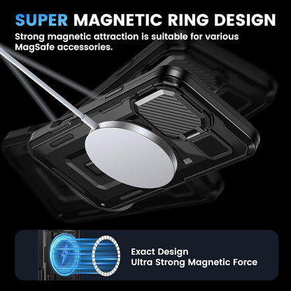 MagSafe Case for Apple iPhone 16, Techsuit, CamVault, Black